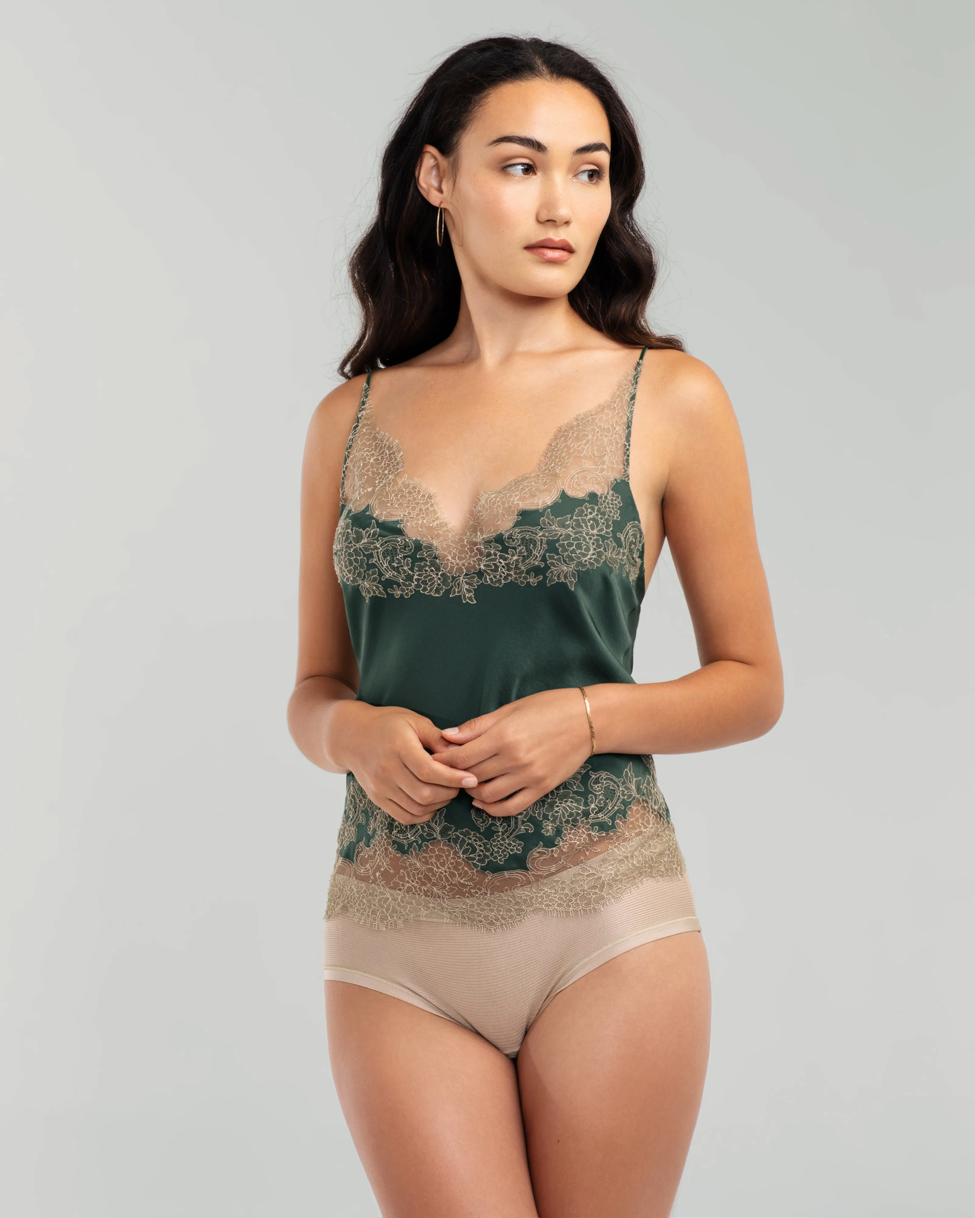 Forest Silk Camisole