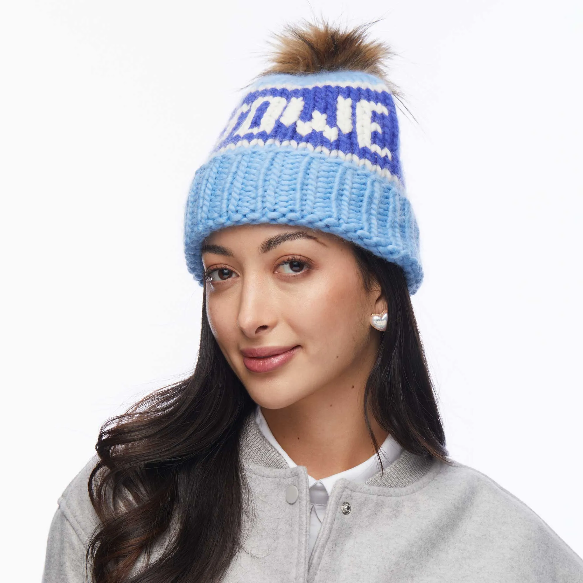 GLACIER BLUE STOWE BEANIE