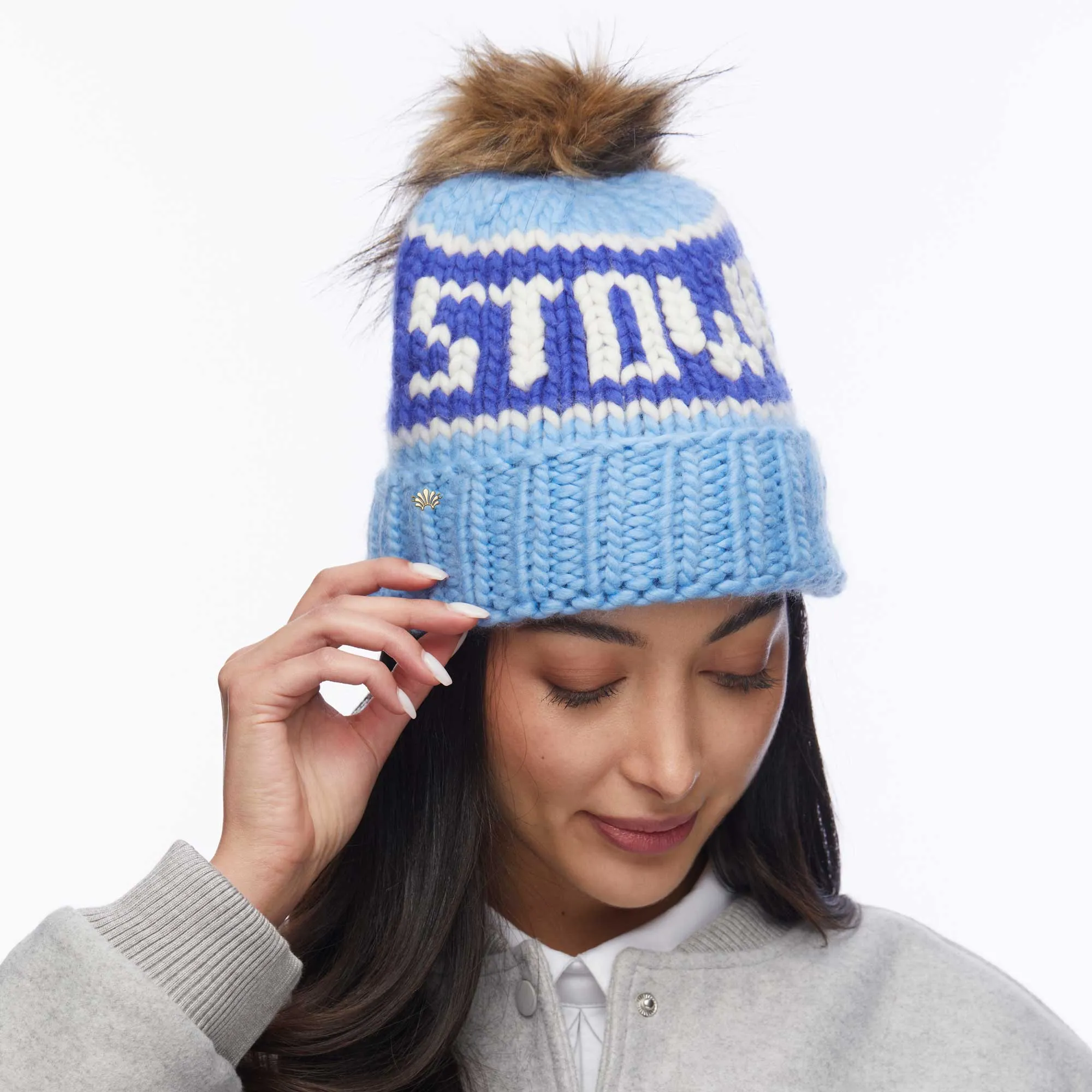 GLACIER BLUE STOWE BEANIE