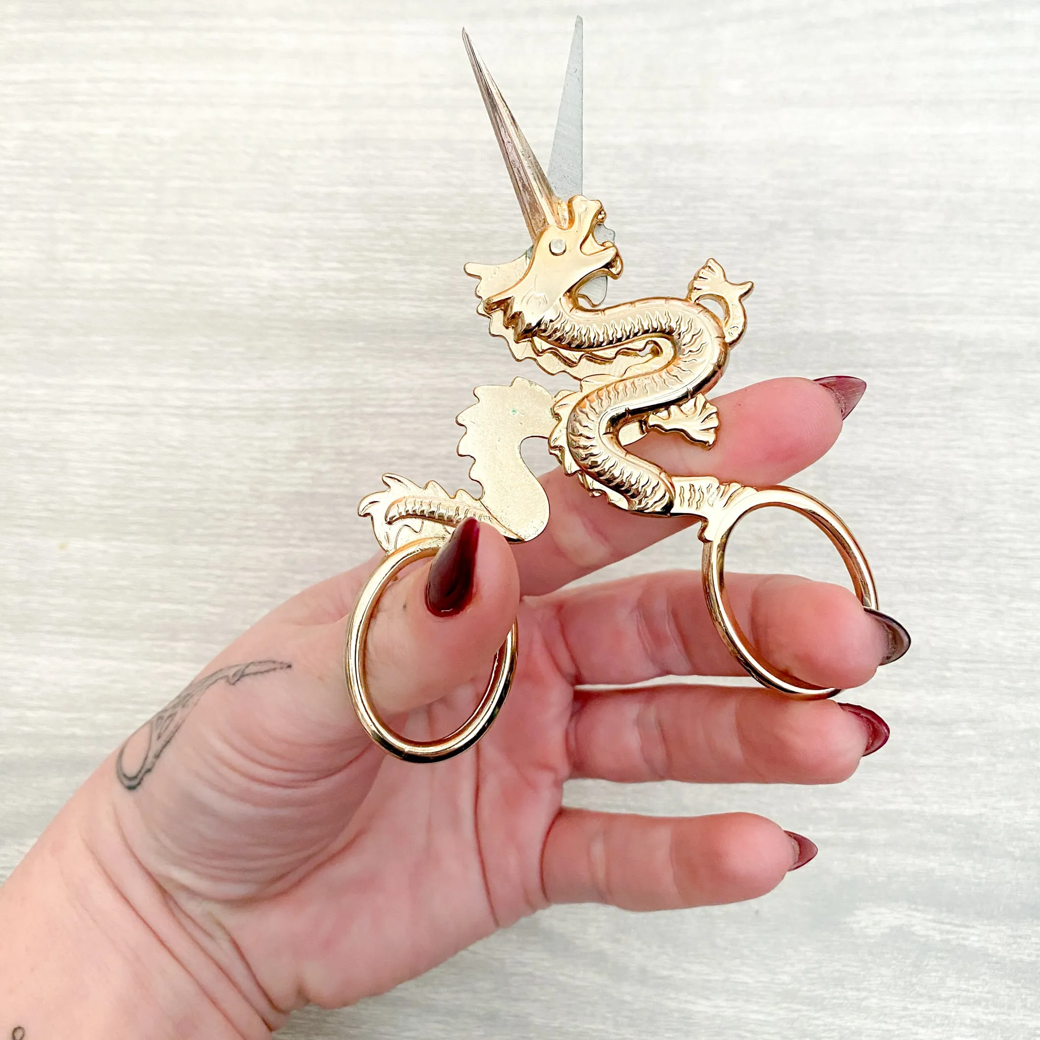 Gold Dragon Embroidery Scissors