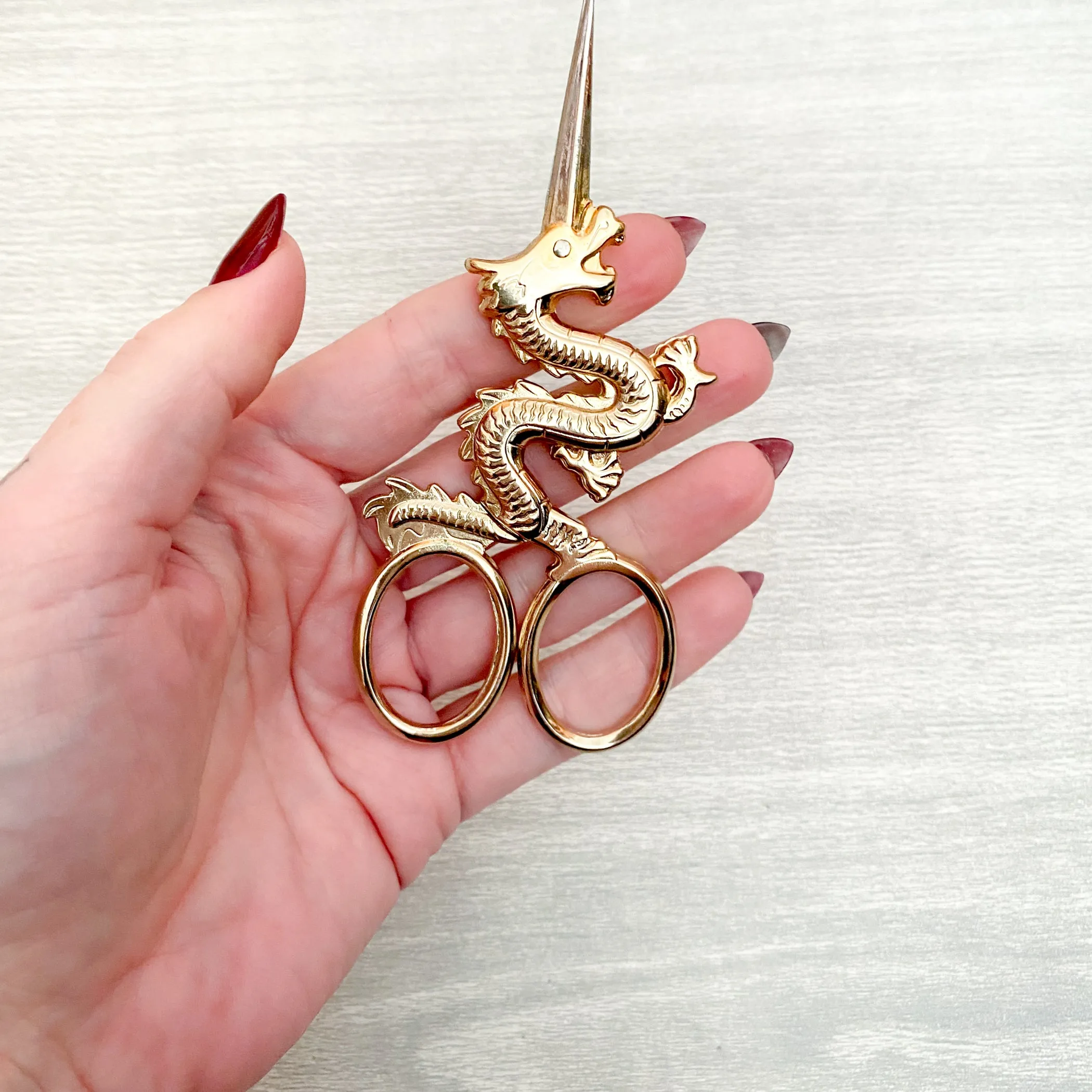 Gold Dragon Embroidery Scissors