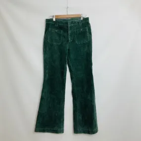 Green Pants Corduroy Free People, Size 8