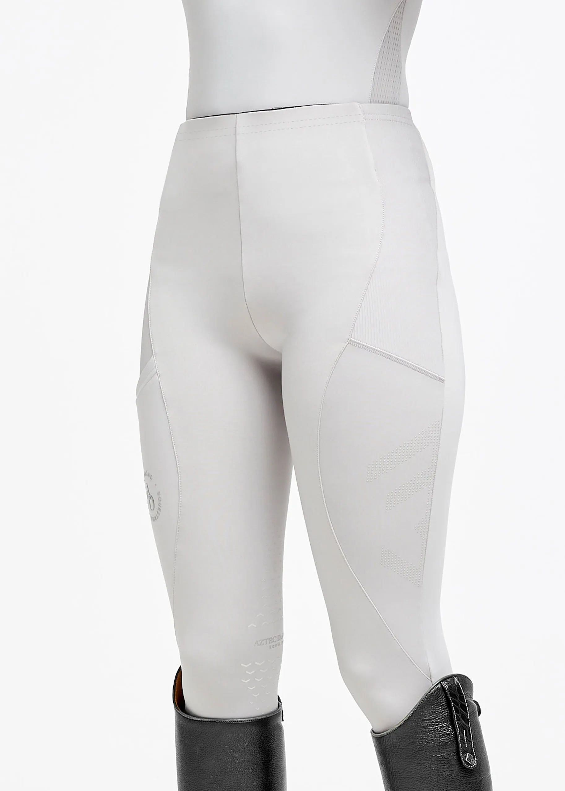 Grey Full Seat Icon Riding Leggings