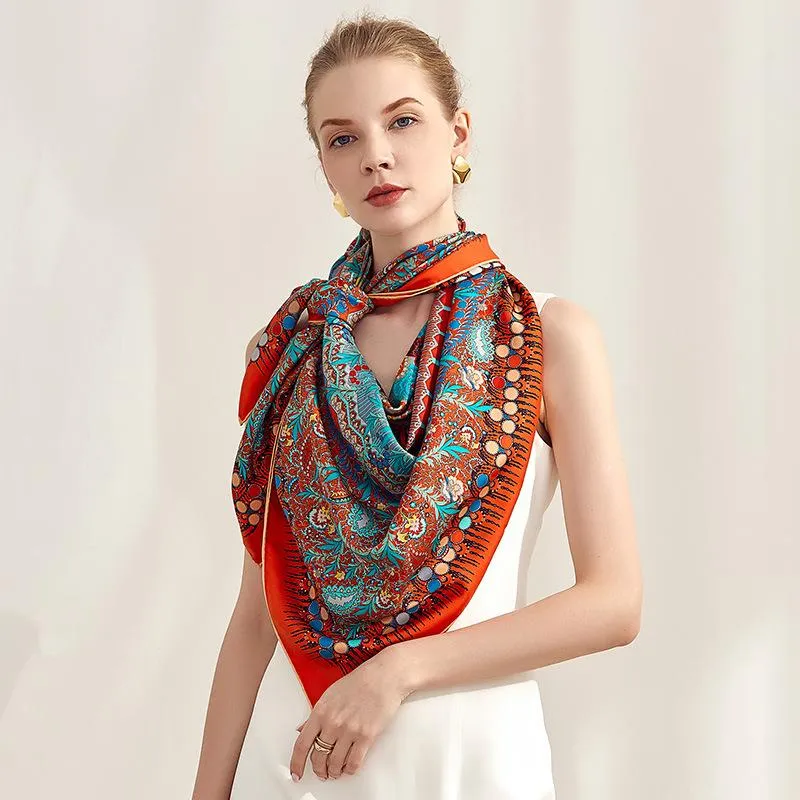 Harmony Silk Twill Scarf 135