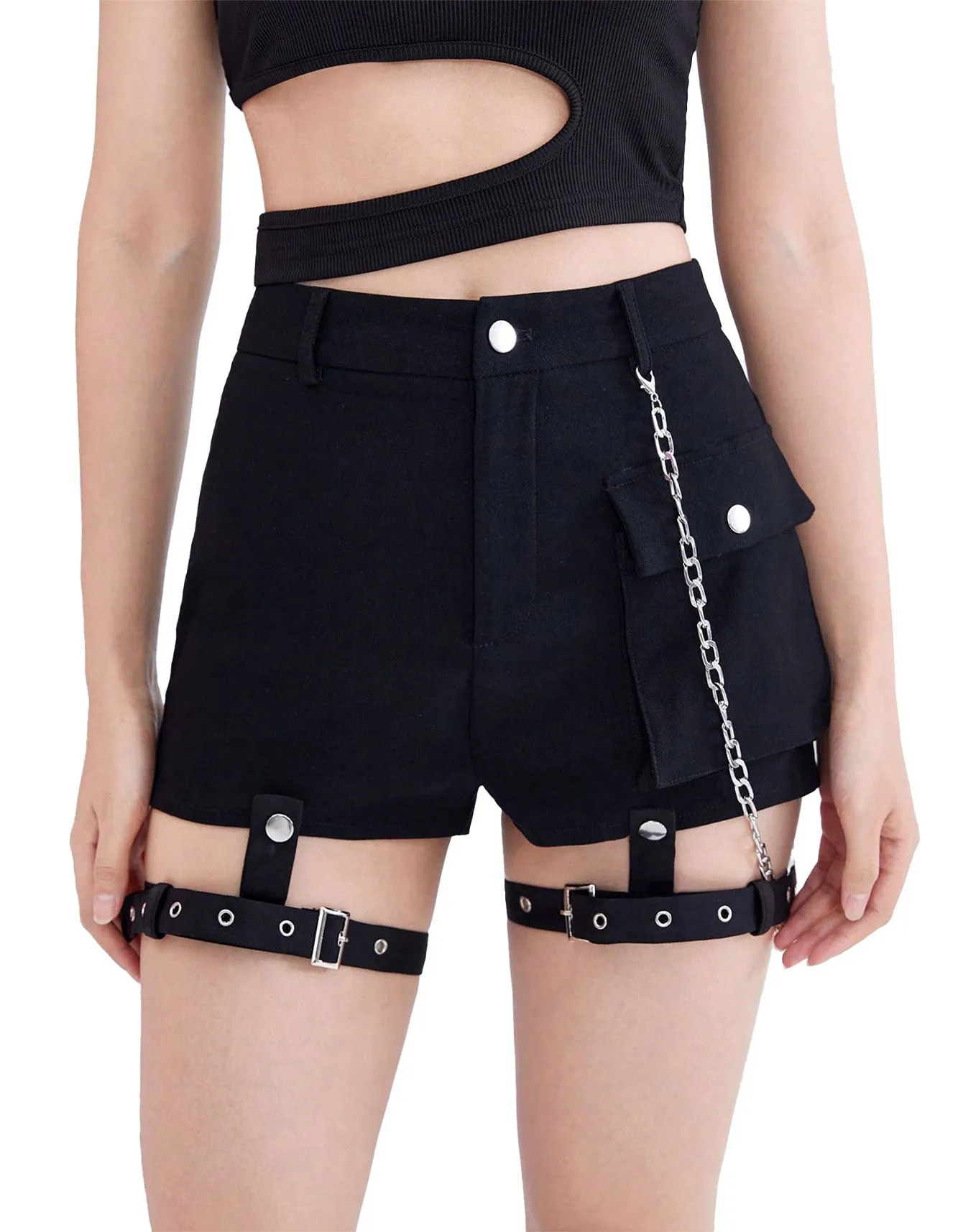 High Waist Denim Mini Skirt