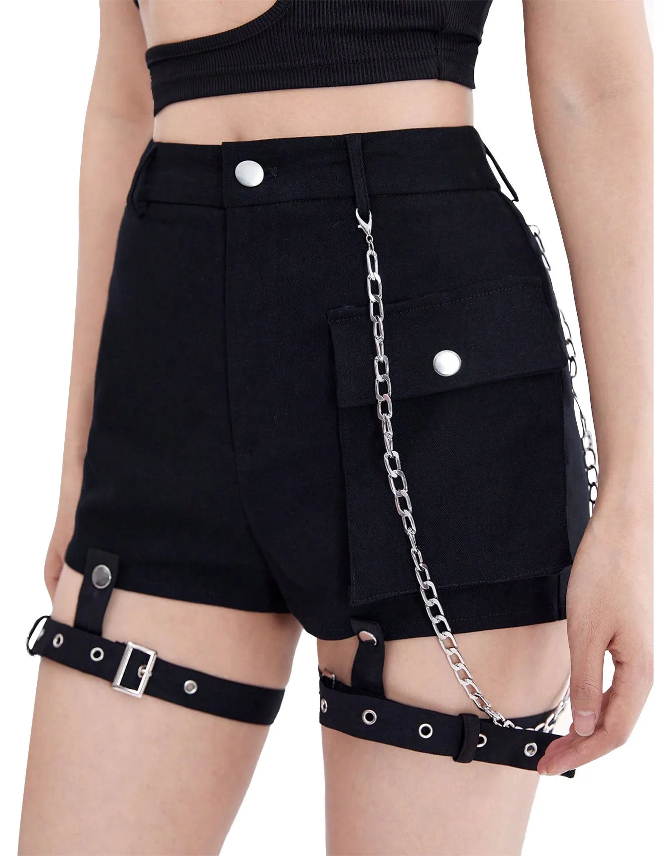 High Waist Denim Mini Skirt