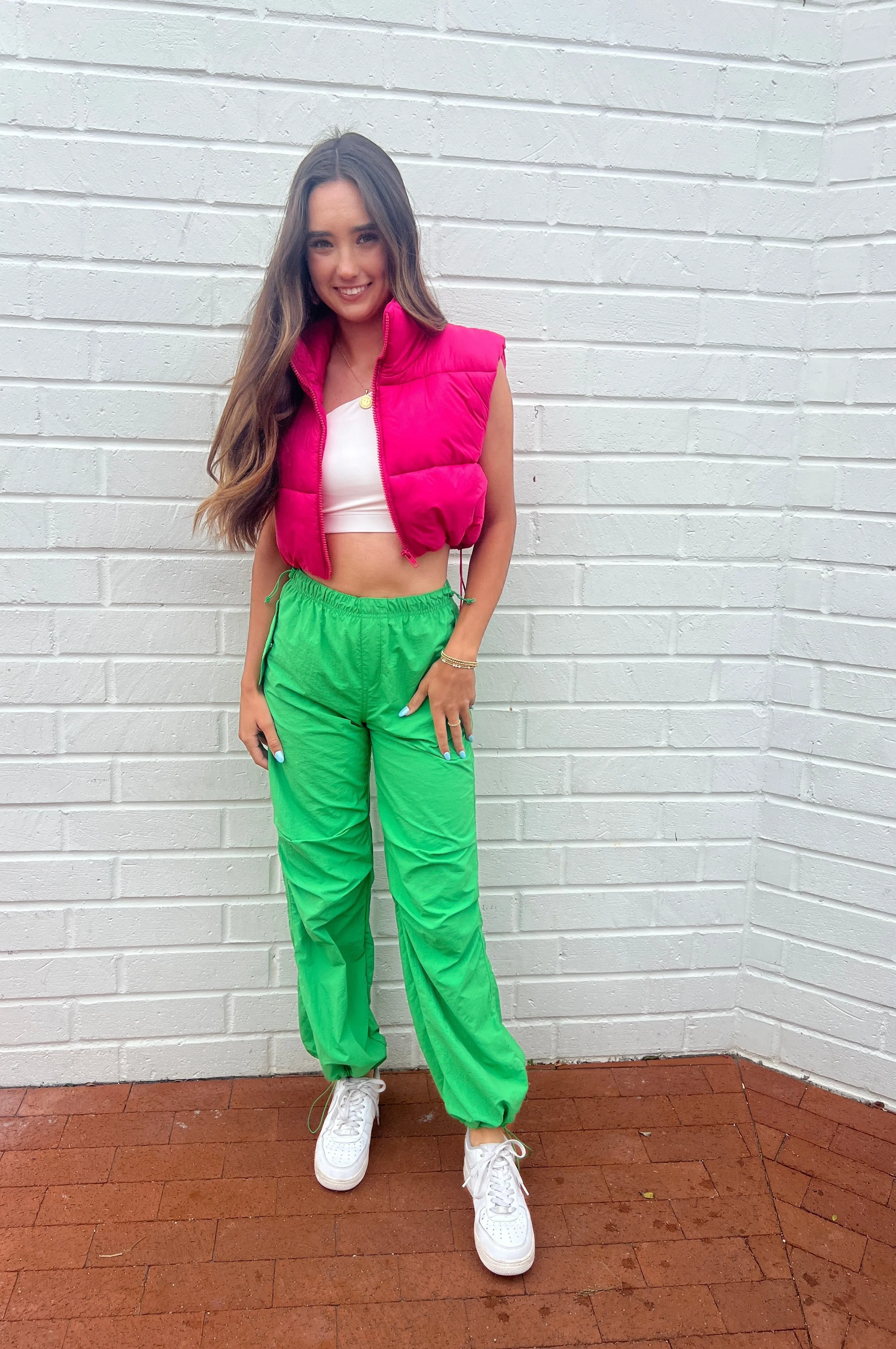 Hottie Hot Pink Puffer Vest