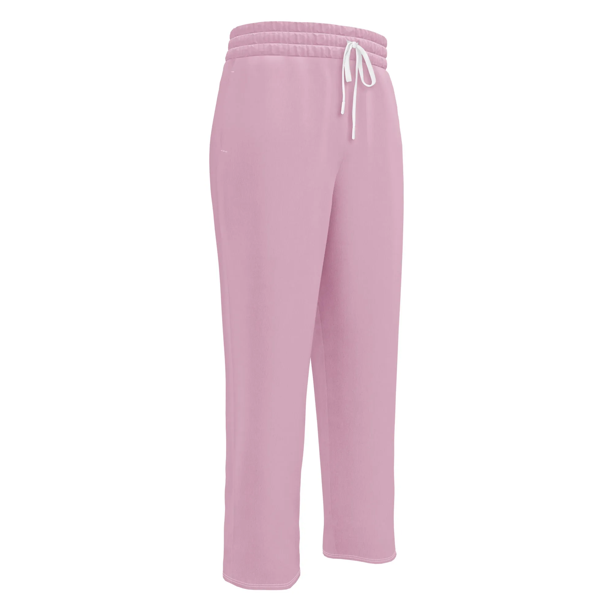 Humble Sportswear™ Pastel Pink Wide-leg Joggers