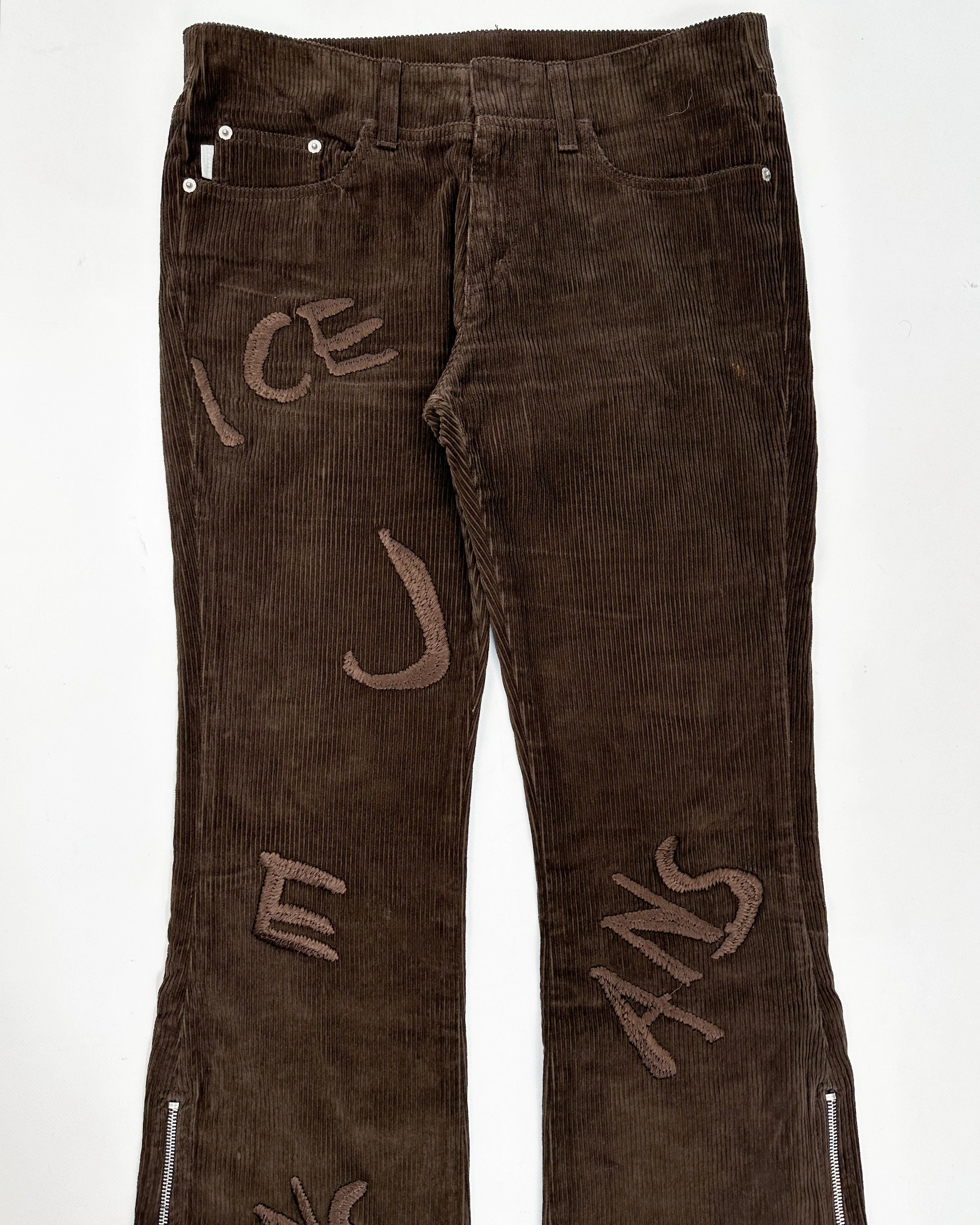 IceJ Jeans By Iceberg Corduroy Brown Utility Pants 2000s