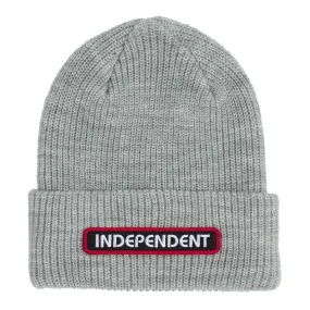 INDEPENDENT BEANIE GROUNDWORK HEATHER GREY