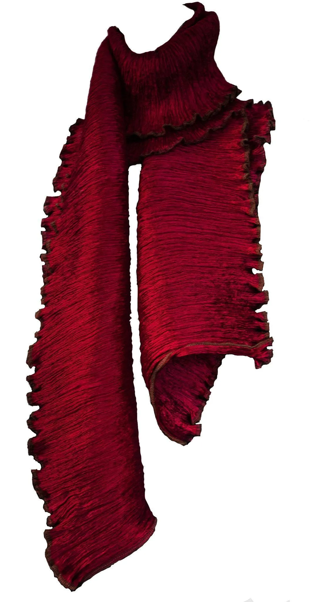 Indulge in Luxury with Our Pure Silk Large Pleated Scarf in Stunning Colors