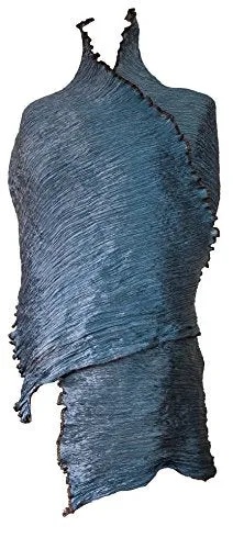 Indulge in Luxury with Our Pure Silk Large Pleated Scarf in Stunning Colors