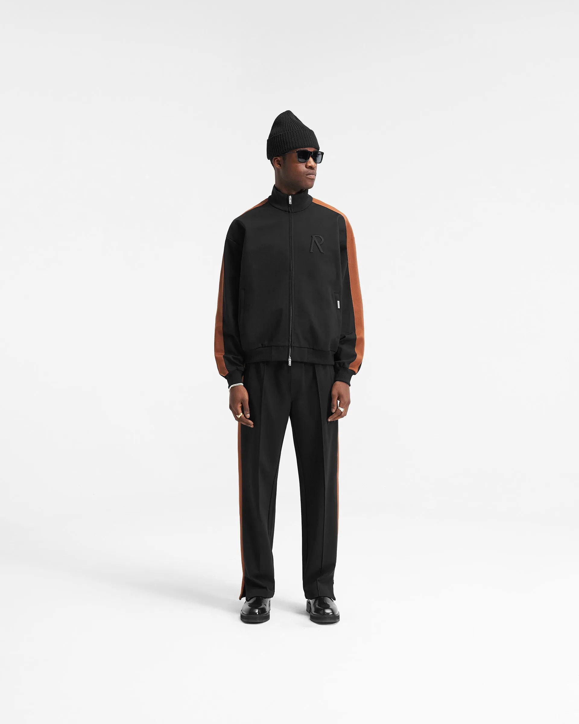 Initial Tracksuit Jacket - Black