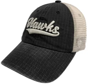 Iowa Hawkeyes TOW Black "Raggs" Mesh Script Logo Snapback Slouch Hat Cap