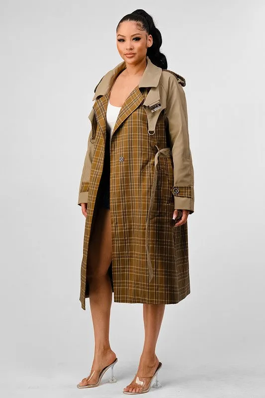 It's a Plaid Look- Trench Coat