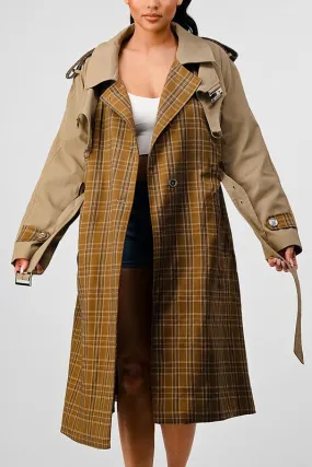 It's a Plaid Look- Trench Coat