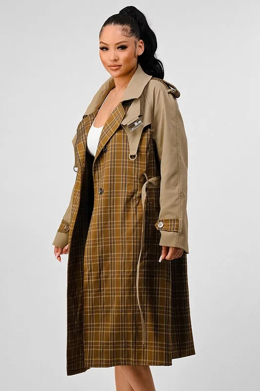 It's a Plaid Look- Trench Coat