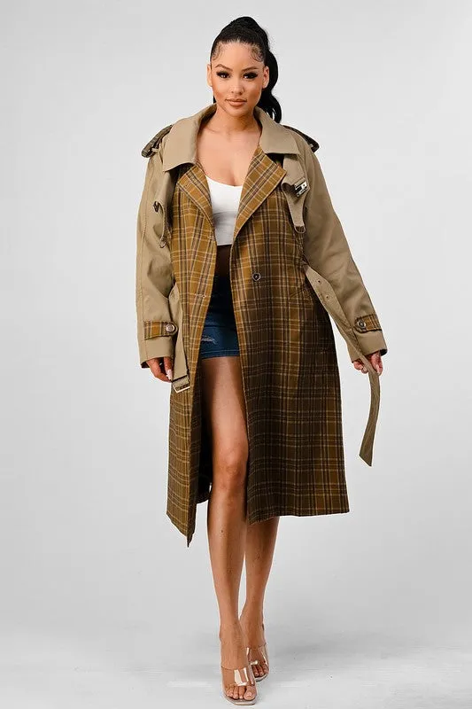 It's a Plaid Look- Trench Coat