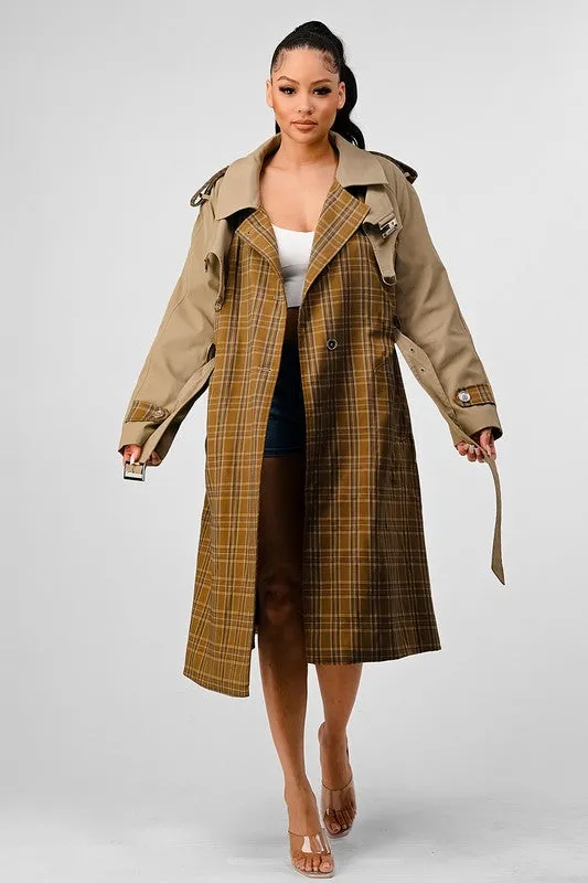 It's a Plaid Look- Trench Coat