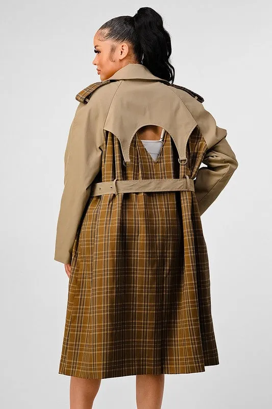 It's a Plaid Look- Trench Coat