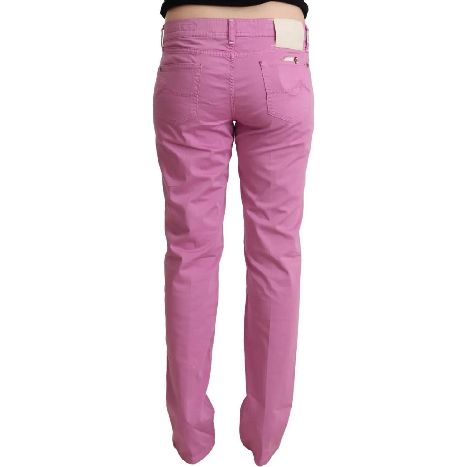 Jacob Cohen Elegant Tapered Pink Denim Jeans