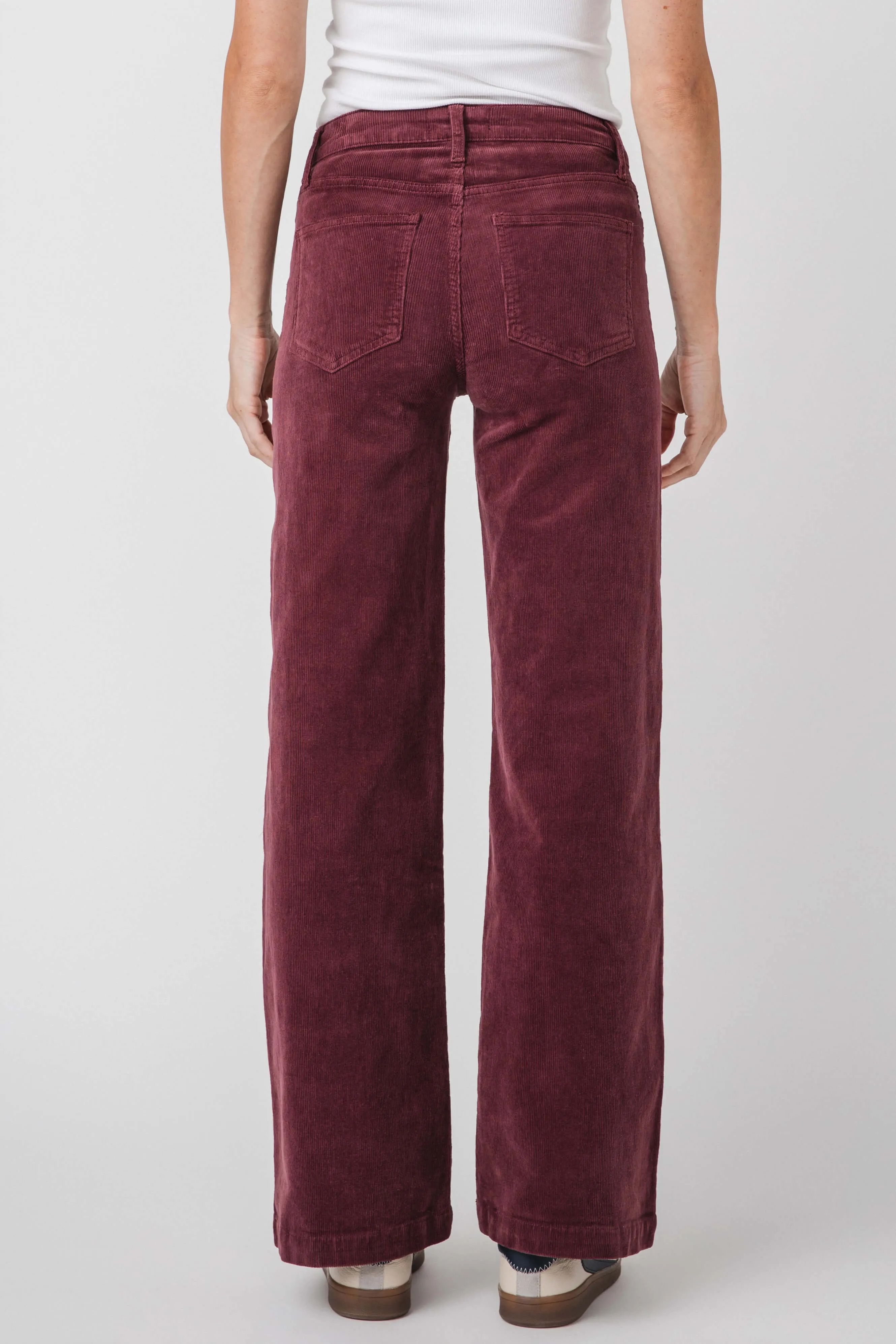 JBD Wide Leg Patch Pocket Corduroy Pants