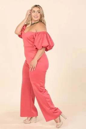 Karen T Designs 9141 Off-shoulder Jumpsuit