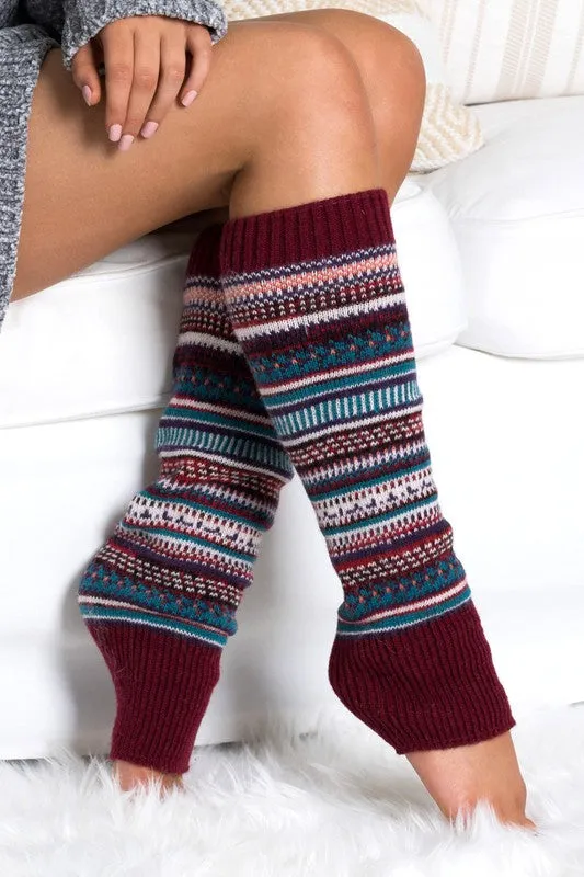 Katie Fairisle Legwarmer