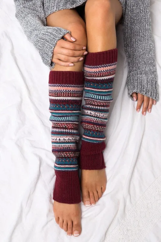 Katie Fairisle Legwarmer