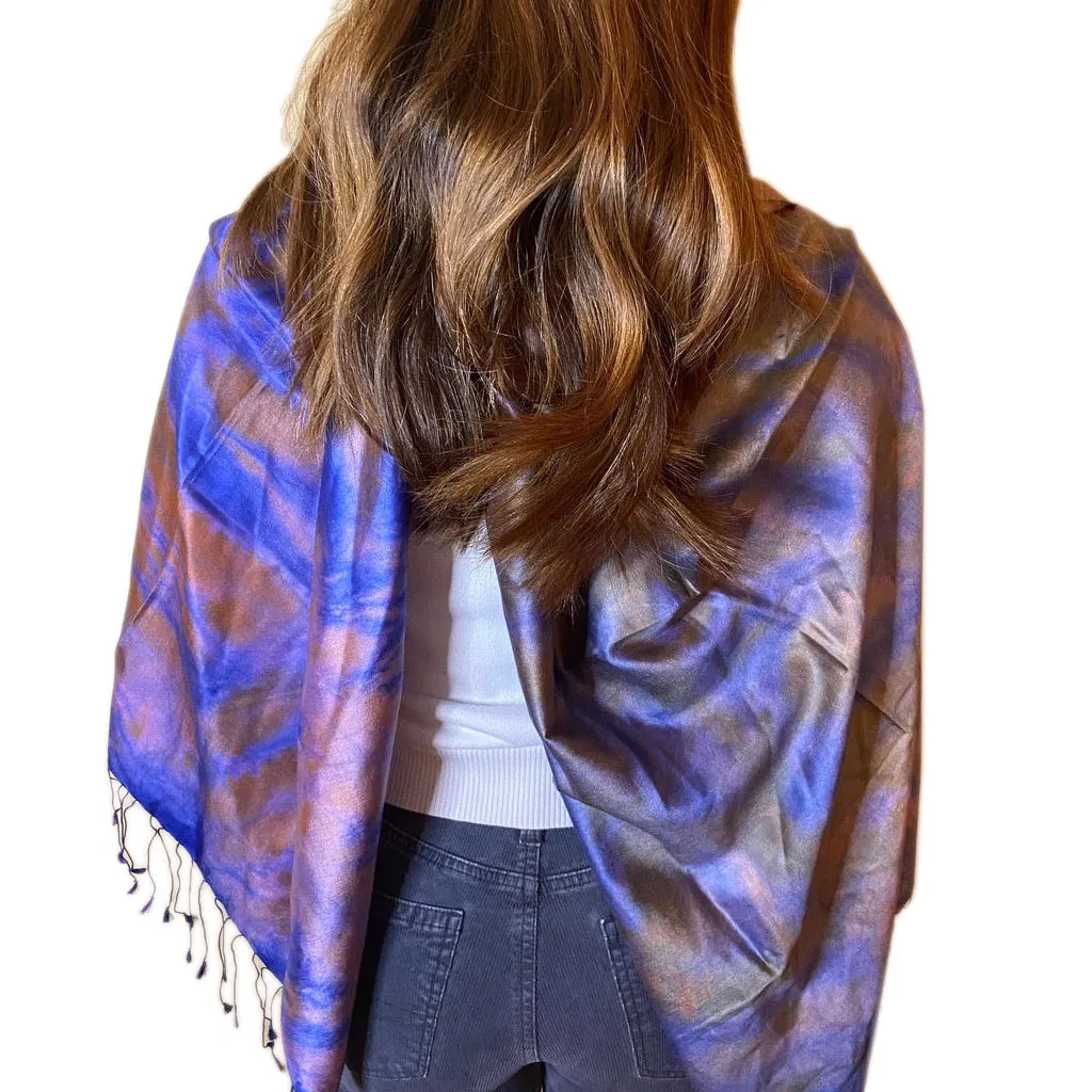 Kerala Sunset Silk Scarf