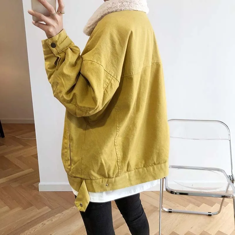 [Korean Style] Aubrey Fur Lined Thick Jacket