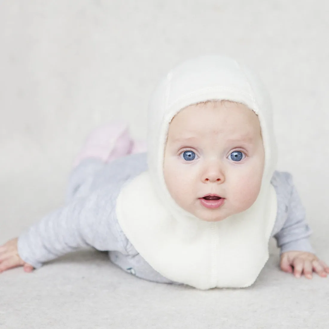 LANACare Balaclava for Premature Baby in Organic Merino Wool