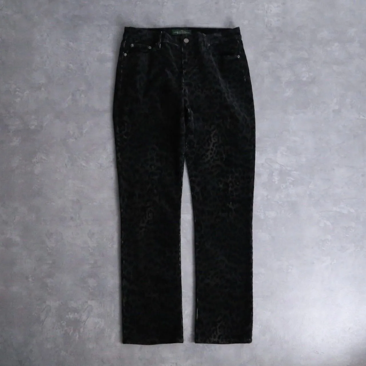 Lauren RL Jeans leopard corduroy pants