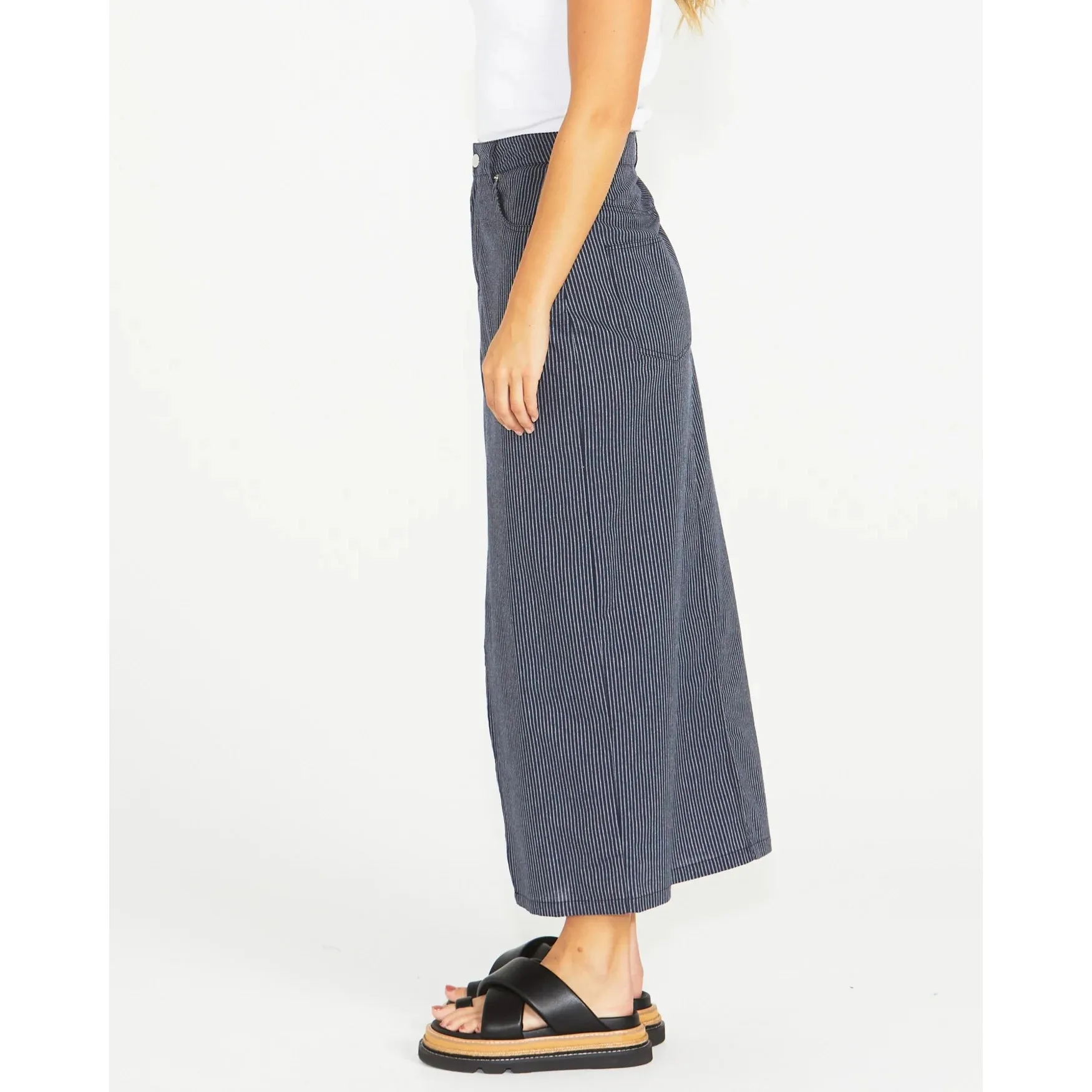 Liberty Maxi Skirt - Navy Stripe