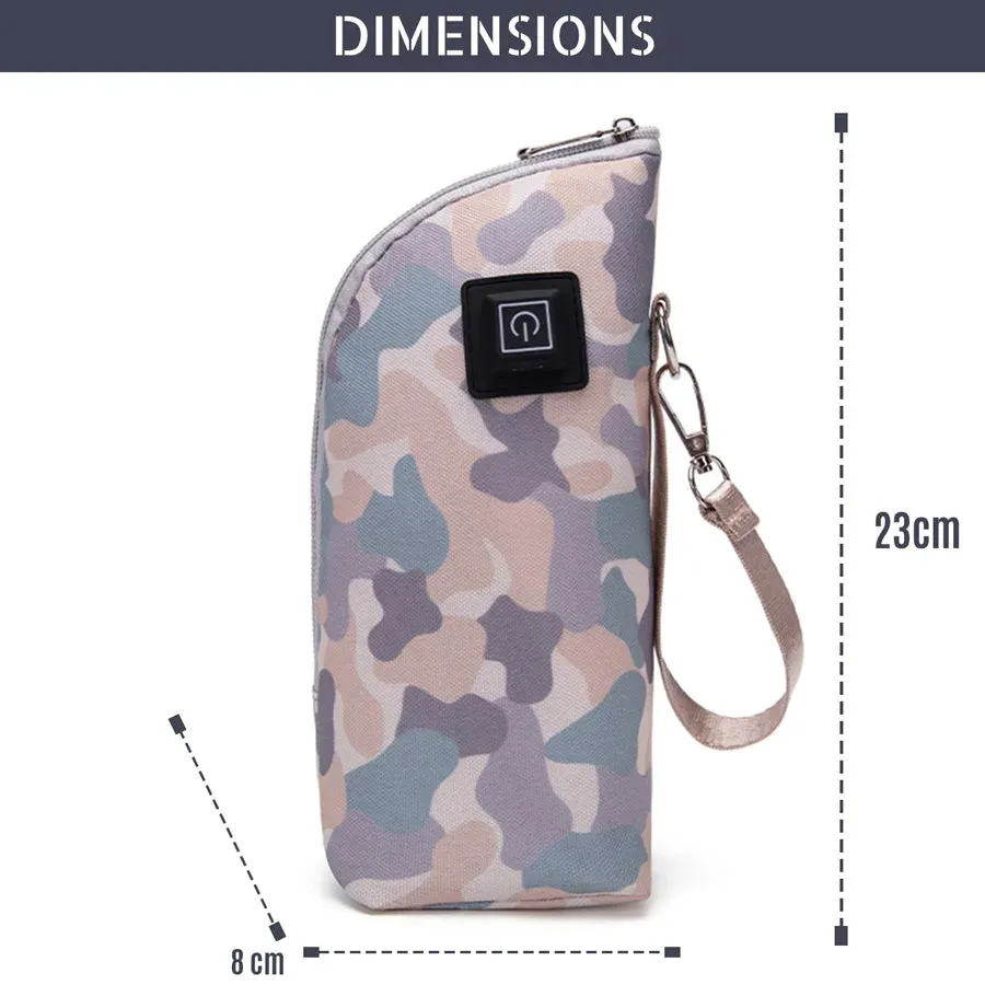 Little Story Portable Insulated Milk Bottle Warmer Bag with USB