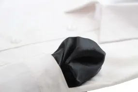 Mens Black Pocket Square