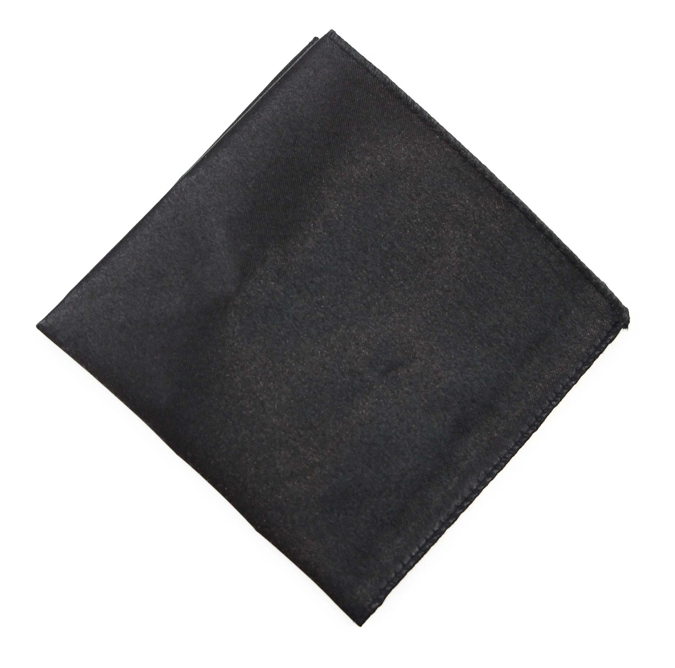 Mens Black Pocket Square