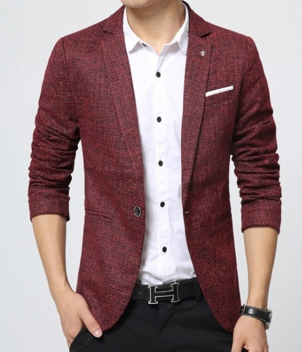 Mens Classic Houndstooth Blazer