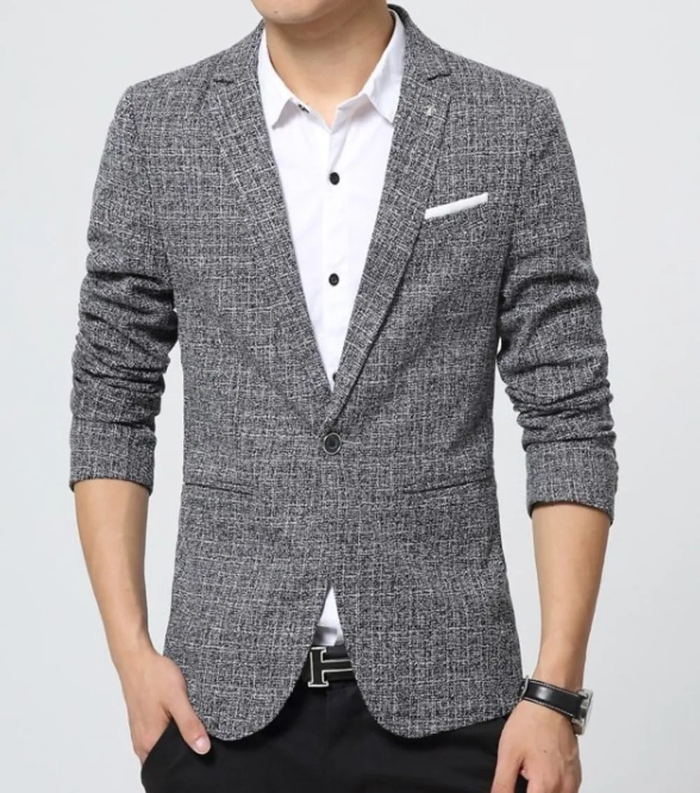 Mens Classic Houndstooth Blazer