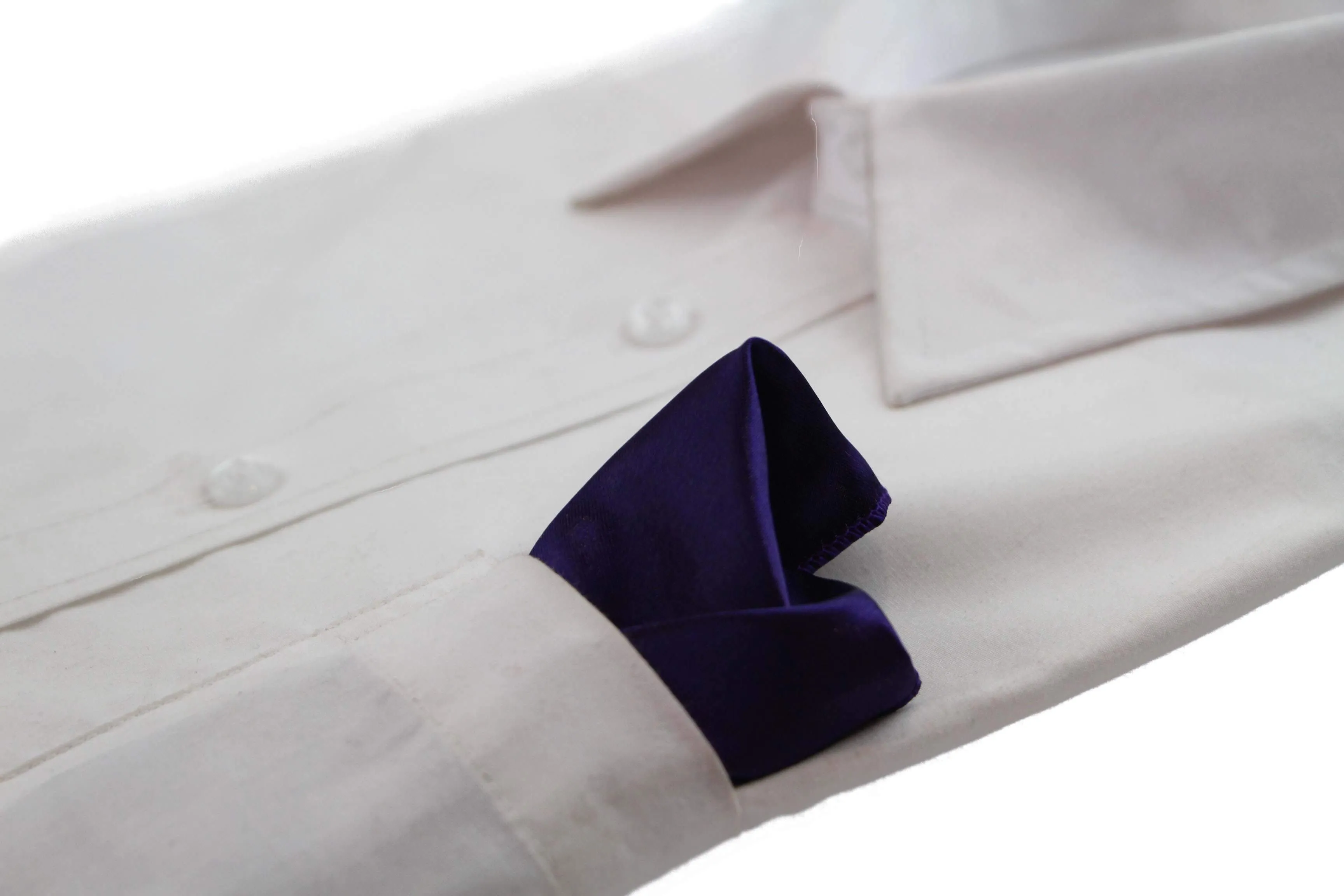 Mens Dark Purple Pocket Square