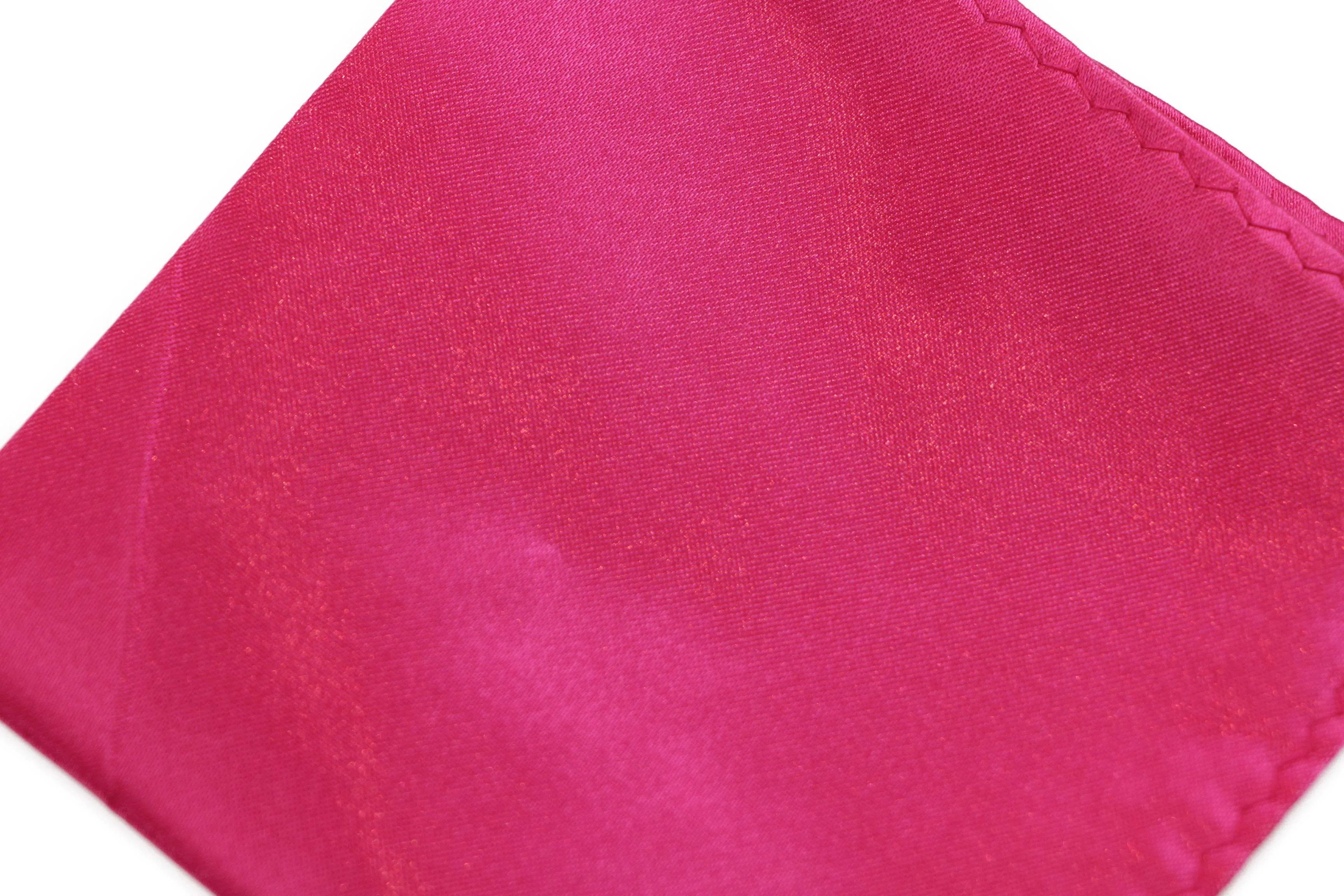 Mens Hot Pink Pocket Square