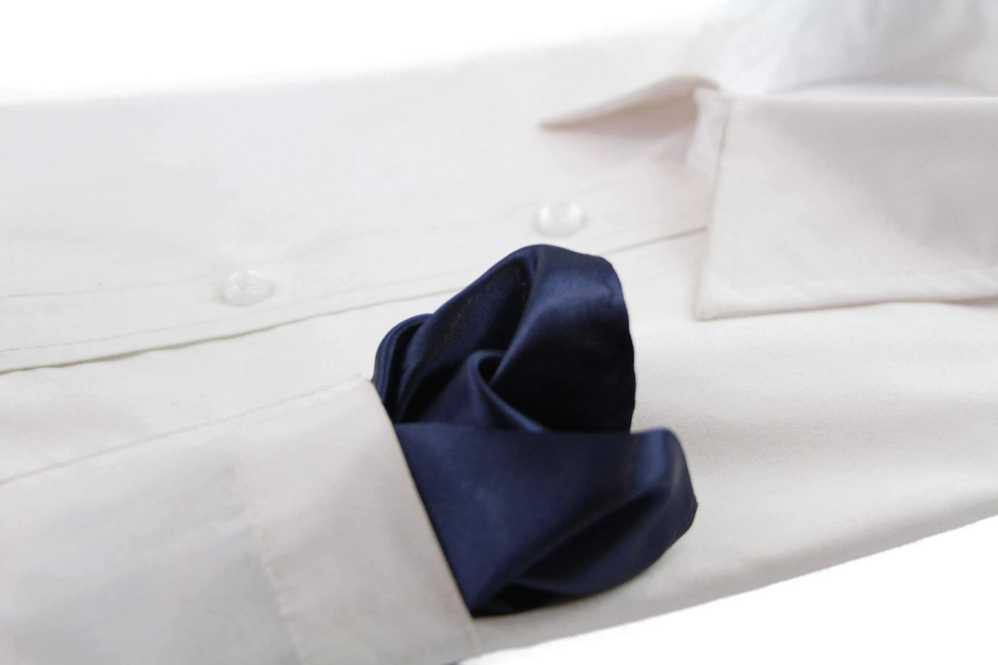 Mens Midnight Blue Pocket Square