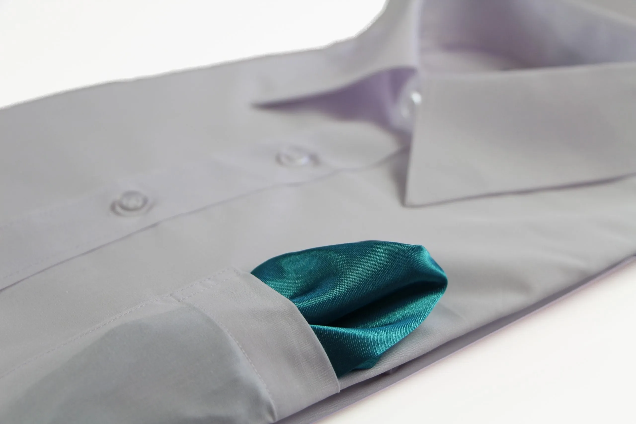 Mens Turquoise Pocket Square