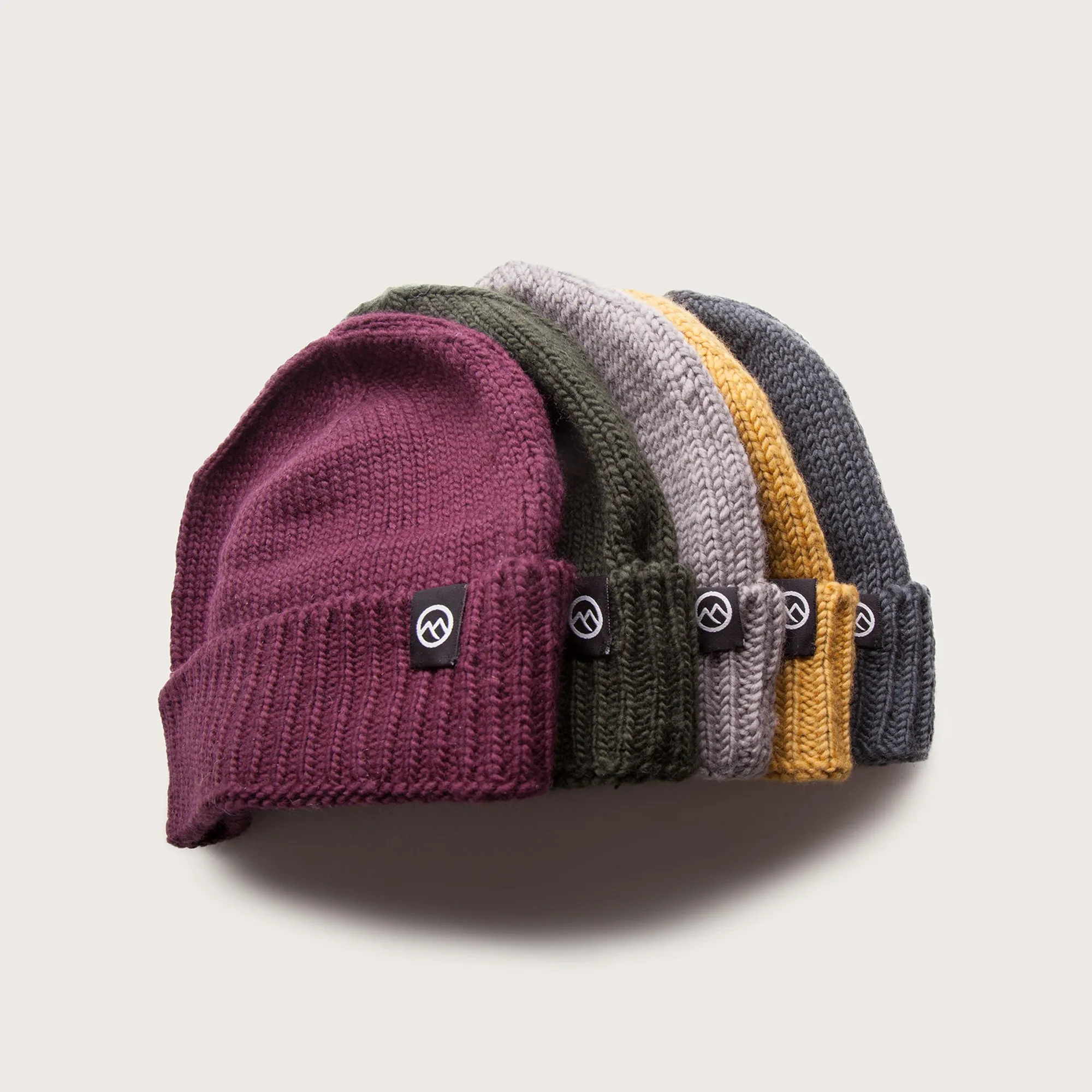 Merino Wool Fisherman Beanie - Grey