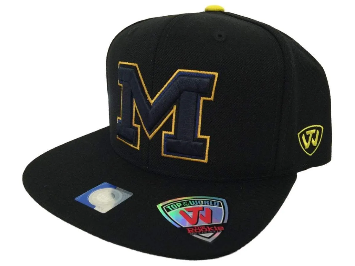 Michigan Wolverines TOW YOUTH Black Adjustable Snapback Xplosion Hat Cap