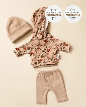 Minikane Doll Clothes | Doll Sweatshirt Set w/ Beanie - Apples