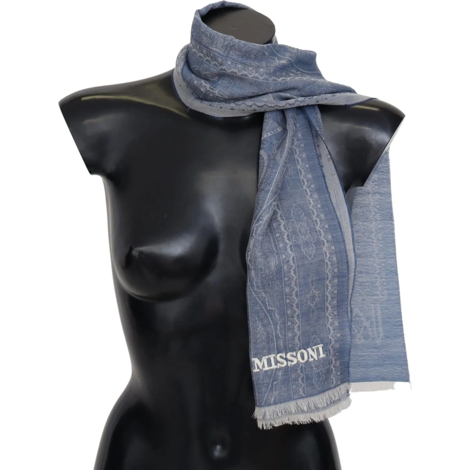 Missoni Elegant Cashmere Patterned Scarf