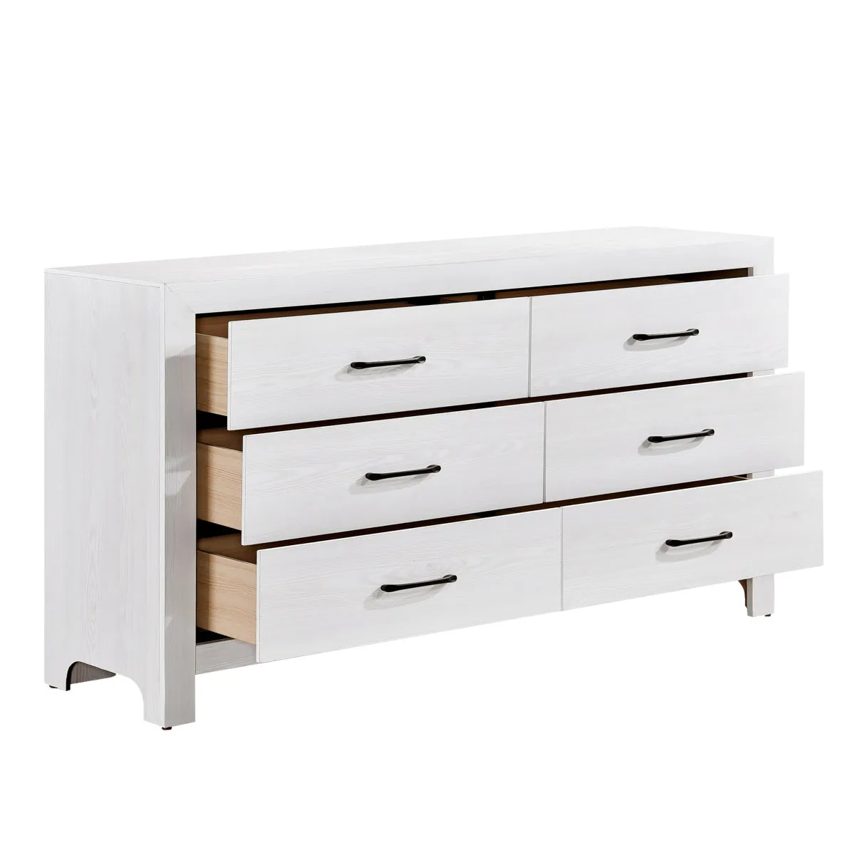 Modern White Wood Dresser