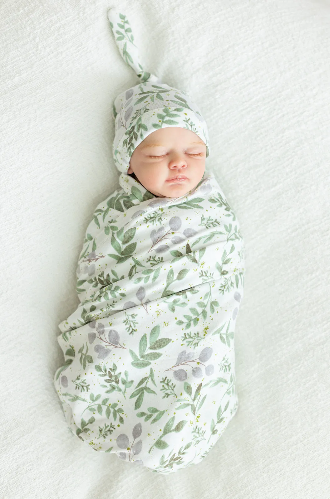 Morgan Swaddle Blanket & Newborn Hat Set