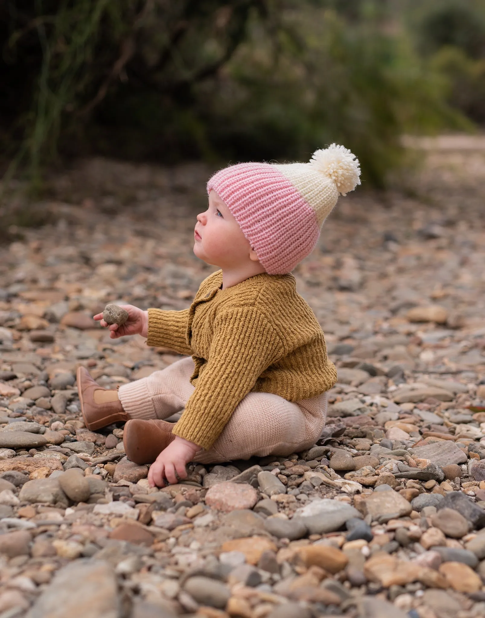 Mountain Merino Beanie Pink